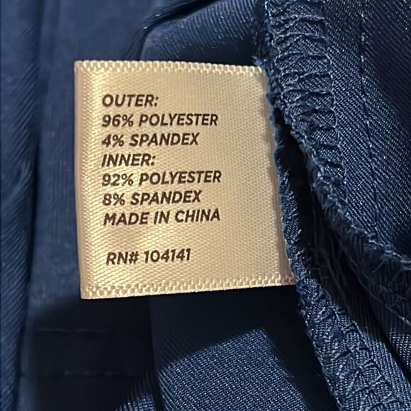 Lady Hagan Navy Blue Bon Voyage Nautical Zipper Golf Skort Size 12 - Picture 8 of 14